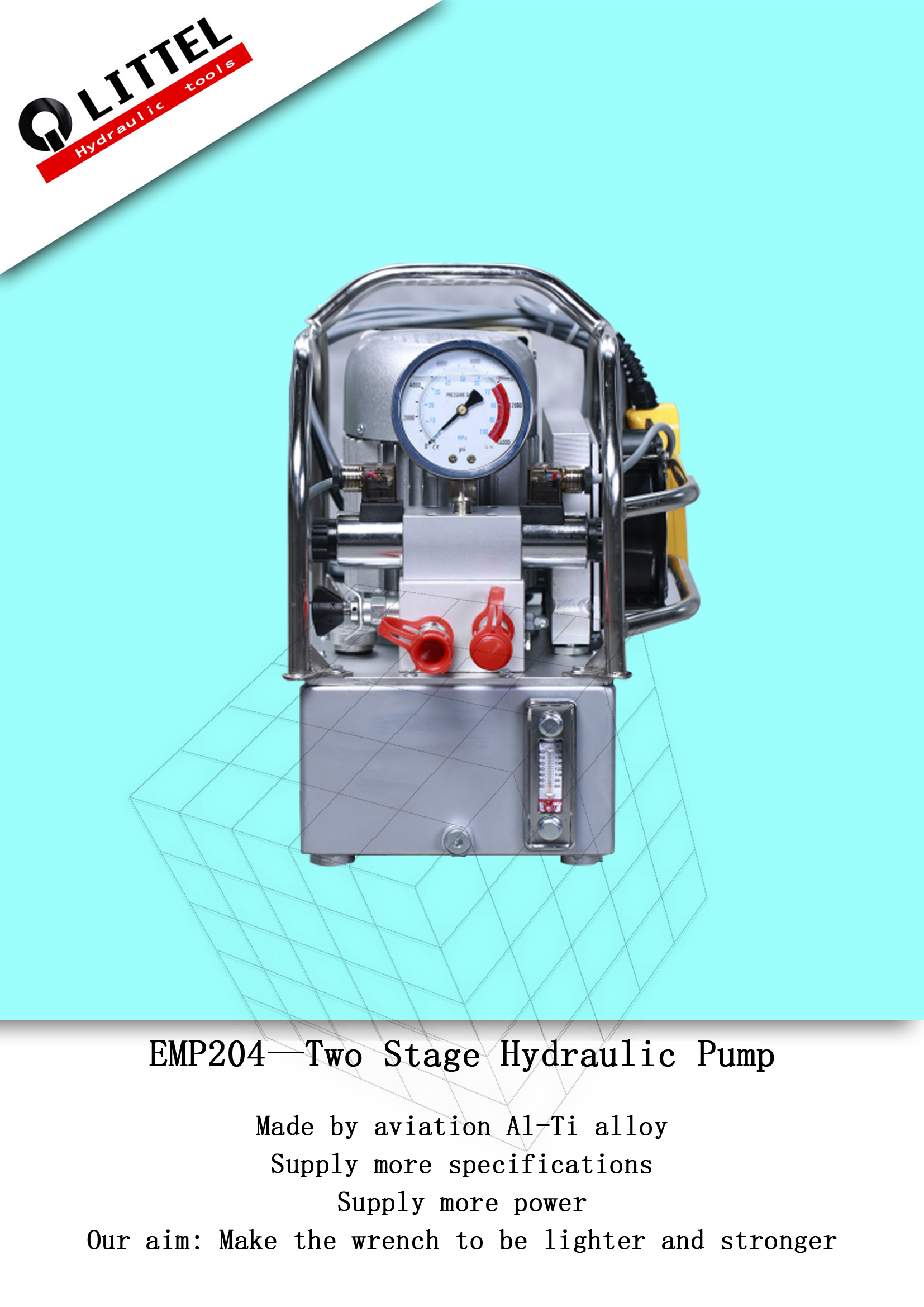 emp204 two stage hydraulic pump